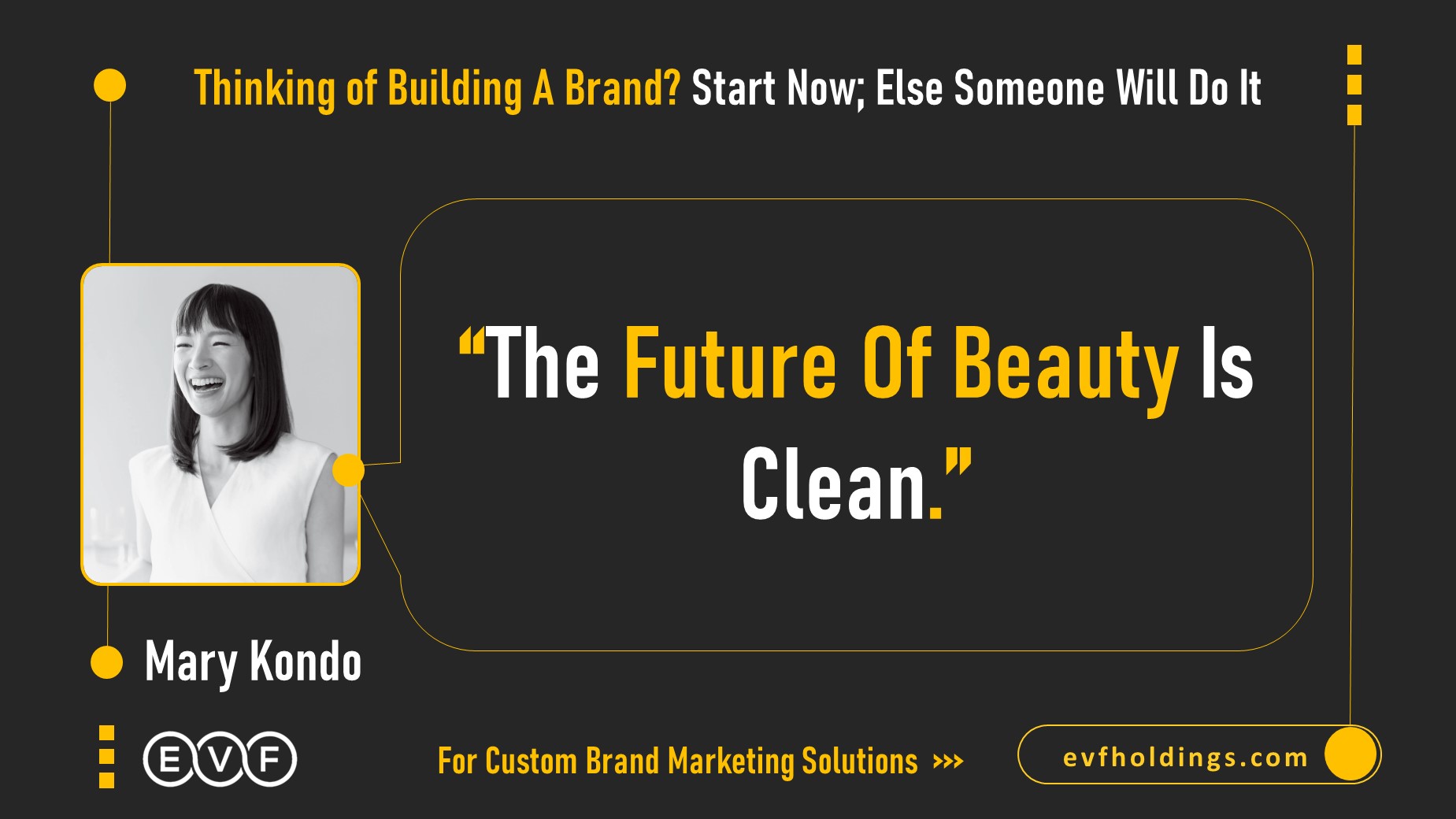 Mary Kondo quote about beauty marketing